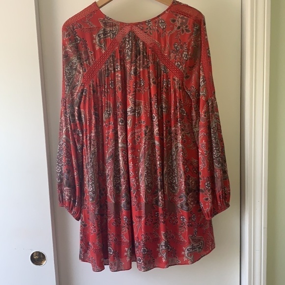 Free People Rain or Shine Boho Mini Dress S - Picture 11 of 13